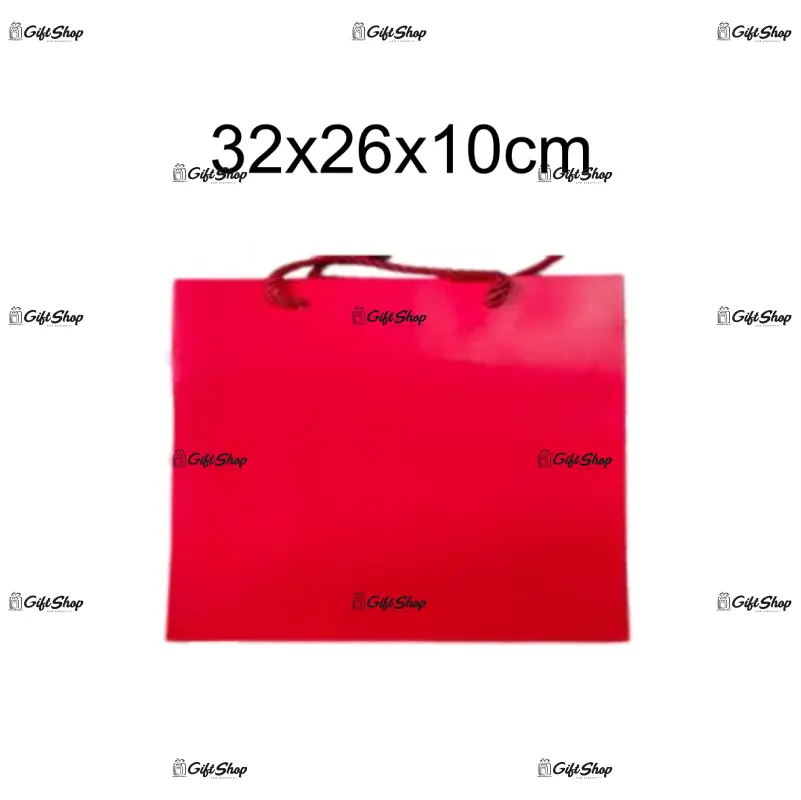 Plasa cadou, unicolora, 32x26x10